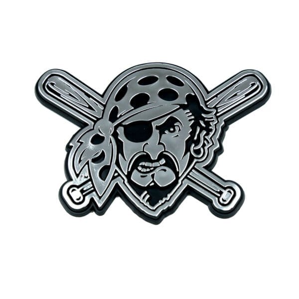 Pittsburgh Pirates Molded Chrome Plastic Emblem 1