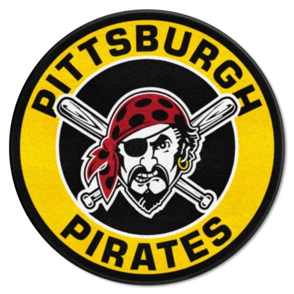 Pittsburgh Pirates Roundel Rug 27in. Diameter 1 1 scaled