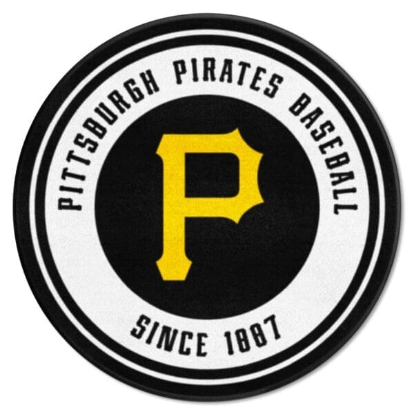 Pittsburgh Pirates Roundel Rug 27in. Diameter 1 scaled