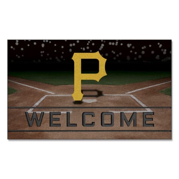 Pittsburgh Pirates Rubber Door Mat 18in. x 30in 1 scaled
