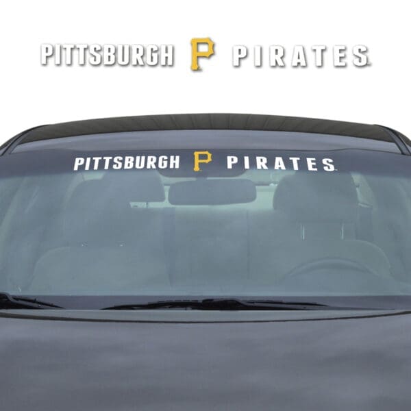 Pittsburgh Pirates Sun Stripe Windshield Decal 3.25 in. x 34 in 1