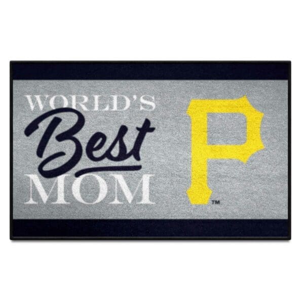 Pittsburgh Pirates Worlds Best Mom Starter Mat Accent Rug 19in. x 30in 1 scaled