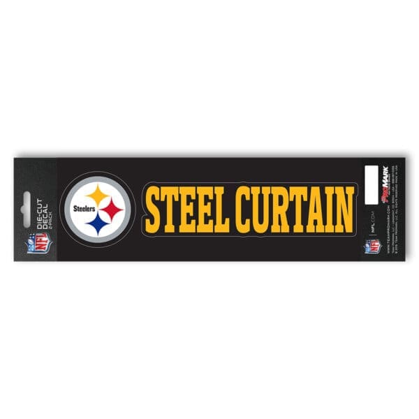 Pittsburgh Steelers 2 Piece Team Slogan Decal Sticker Set 1