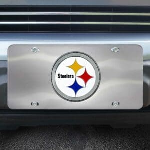 Pittsburgh Steelers 3D Stainless Steel License Plate