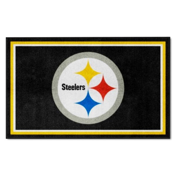 Pittsburgh Steelers 4ft. x 6ft. Plush Area Rug 1 1 scaled