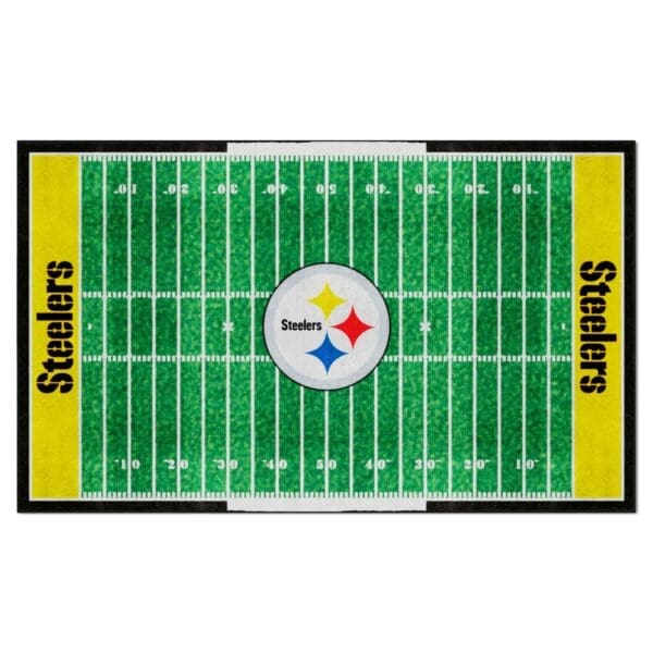 Pittsburgh Steelers 6 ft. x 10 ft. Plush Area Rug 1 scaled