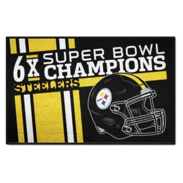 Pittsburgh Steelers Dynasty Starter Mat Accent Rug 19in. x 30in 1 scaled