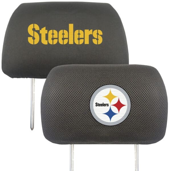 Pittsburgh Steelers Embroidered Head Rest Cover Set 2 Pieces 1