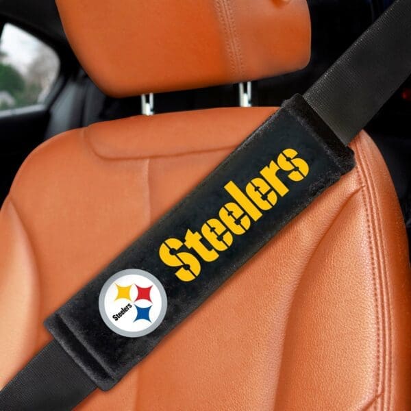Pittsburgh Steelers Embroidered Seatbelt Pad 2 Pieces 1 scaled