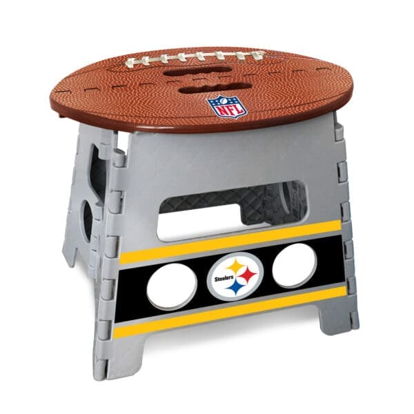 Pittsburgh Steelers Folding Step Stool 13in. Rise 1
