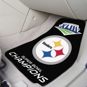 Pittsburgh Steelers Front Carpet Car Mat Set - 2 Pieces