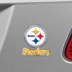 Pittsburgh Steelers Heavy Duty Aluminum Embossed Color Emblem - Alternate