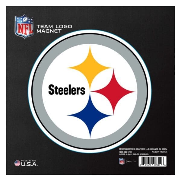 Pittsburgh Steelers Large Team Logo Magnet 10 8.7329x8.3078 1 scaled