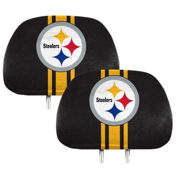 Pittsburgh Steelers Printed Head Rest Cover Set 2 Pieces 1 scaled