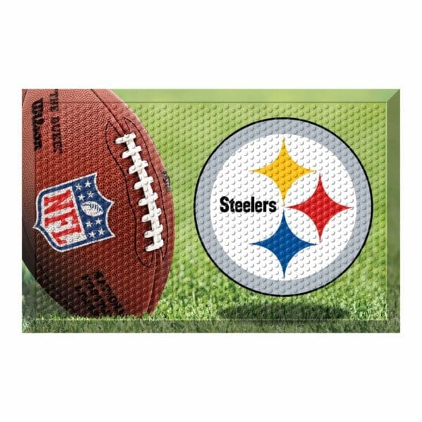 Pittsburgh Steelers Rubber Scraper Door Mat 1 scaled