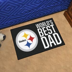 Pittsburgh Steelers Starter Mat Accent Rug - 19in. x 30in. World's Best Dad Starter Mat