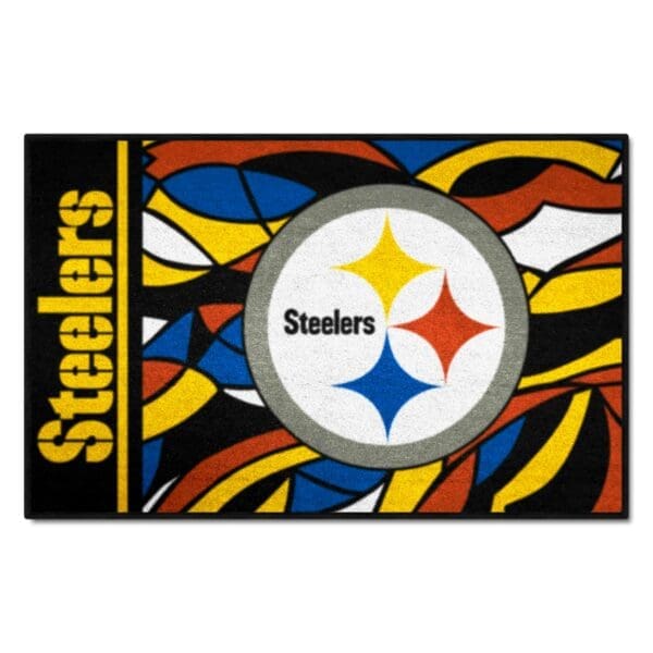Pittsburgh Steelers Starter Mat XFIT Design 19in x 30in Accent Rug 1 scaled