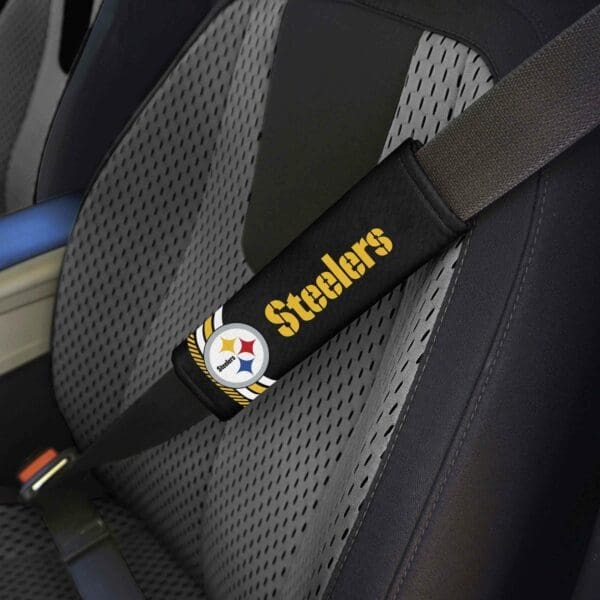 Pittsburgh Steelers Team Color Rally Seatbelt Pad - 2 Pieces
