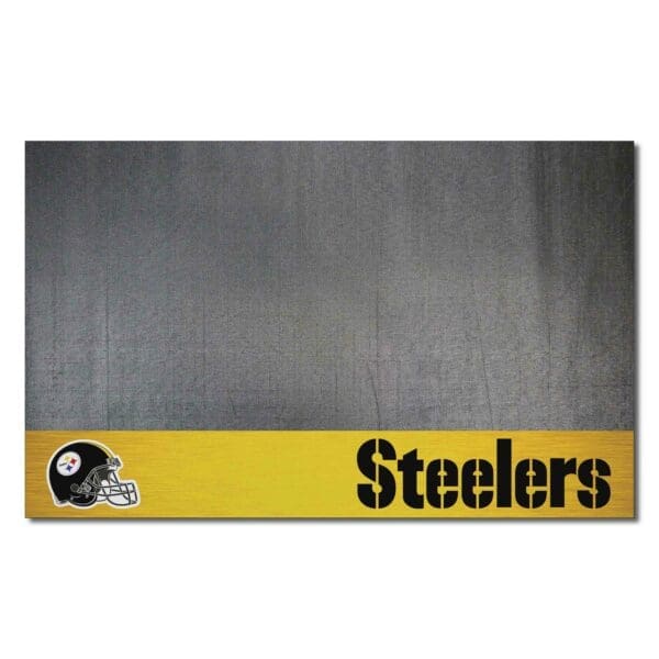 Pittsburgh Steelers Vinyl Grill Mat 26in. x 42in 1 scaled