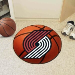 Portland Trail Blazers Basketball Rug - 27in. Diameter-10198