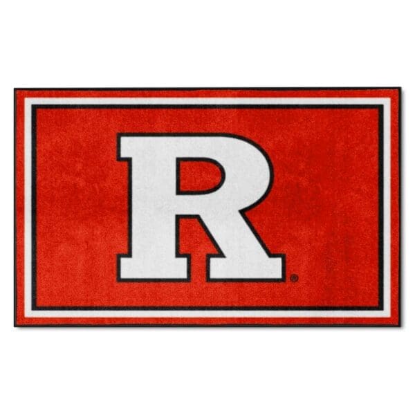 Rutgers Scarlett Knights 4ft. x 6ft. Plush Area Rug 1 scaled