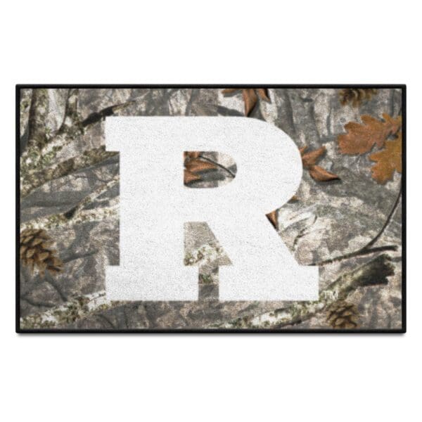 Rutgers Scarlett Knights Camo Starter Mat Accent Rug 19in. x 30in 1 scaled