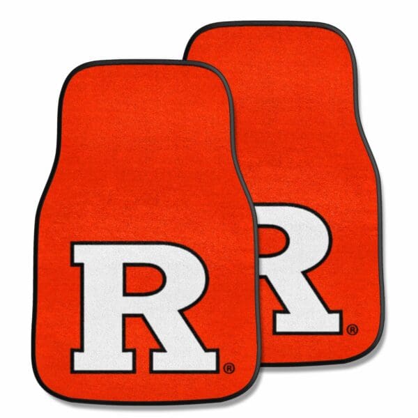 Rutgers Scarlett Knights Front Carpet Car Mat Set 2 Pieces 1 scaled