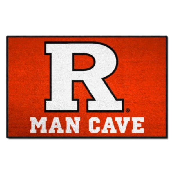 Rutgers Scarlett Knights Man Cave Starter Mat Accent Rug 19in. x 30in 1 scaled