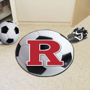 Rutgers Scarlett Knights Soccer Ball Rug - 27in. Diameter