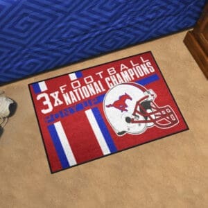 SMU Mustangs Dynasty Starter Mat Accent Rug - 19in. x 30in.