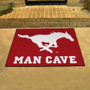 SMU Mustangs Man Cave All-Star Rug - 34 in. x 42.5 in.