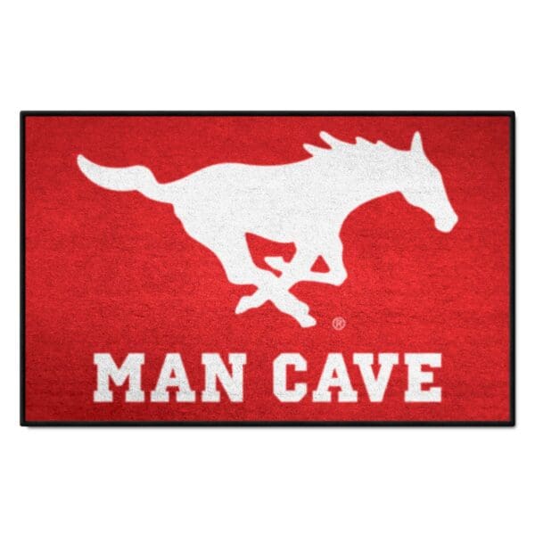 SMU Mustangs Man Cave Starter Mat Accent Rug 19in. x 30in 1 scaled