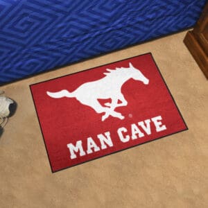 SMU Mustangs Man Cave Starter Mat Accent Rug - 19in. x 30in.