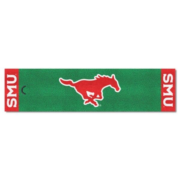 SMU Mustangs Putting Green Mat 1.5ft. x 6ft 1 scaled