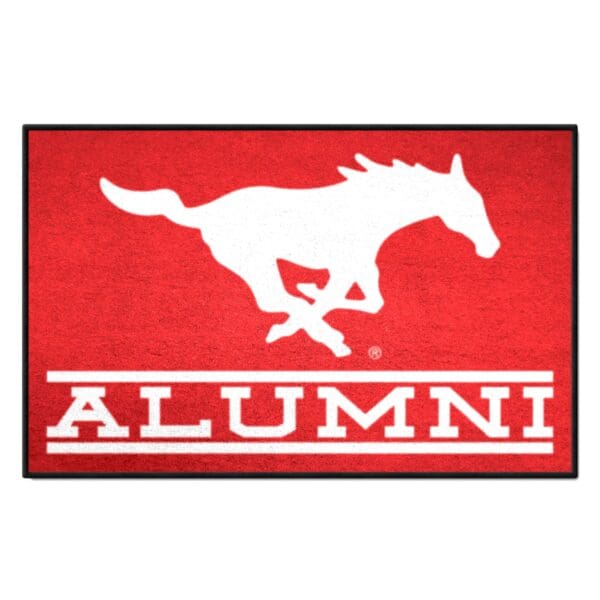 SMU Mustangs Starter Mat Accent Rug 19in. x 30in. Alumni Starter Mat 1 scaled