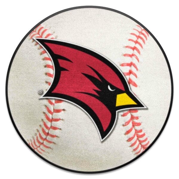 Saginaw Valley State Cardinals Baseball Rug 27in. Diameter 1 scaled