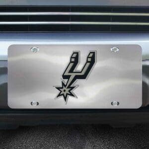 San Antonio Spurs 3D Stainless Steel License Plate-28630