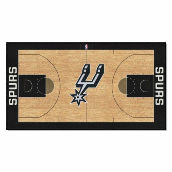 San Antonio Spurs Court Runner Rug 24in. x 44in. 9505 1 scaled
