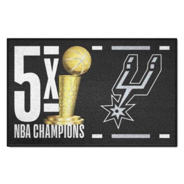 San Antonio Spurs Dynasty Starter Mat Accent Rug 19in. x 30in. 35130 1 scaled