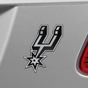 San Antonio Spurs Heavy Duty Aluminum Embossed Color Emblem-60441