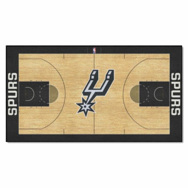 San Antonio Spurs Large Court Runner Rug 30in. x 54in. 9402 1 scaled