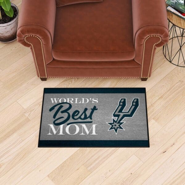 San Antonio Spurs World's Best Mom Starter Mat Accent Rug - 19in. x 30in.-34195
