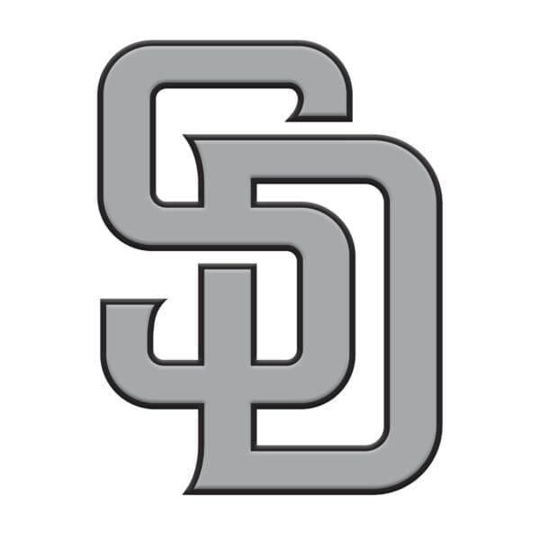 San Diego Padres 3D Chrome Metal Emblem 1