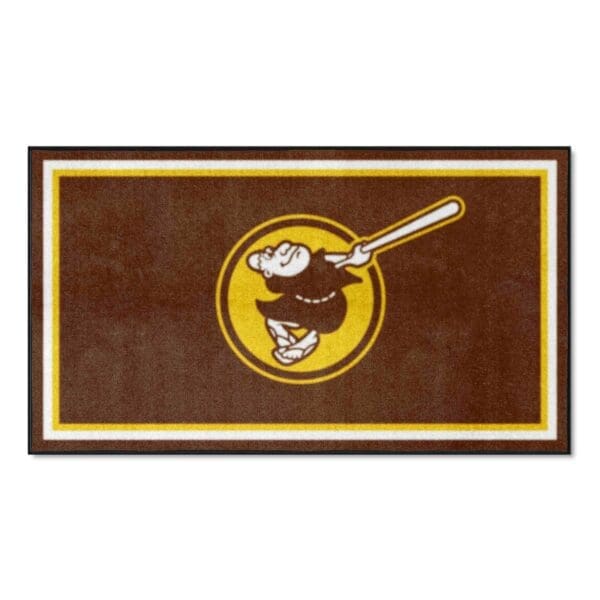San Diego Padres 3ft. x 5ft. Plush Area Rug 1 1 scaled