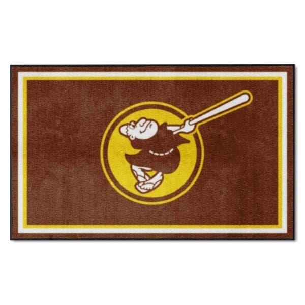 San Diego Padres 4ft. x 6ft. Plush Area Rug 1 scaled