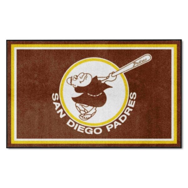 San Diego Padres 4ft. x 6ft. Plush Area Rug1969 1 scaled