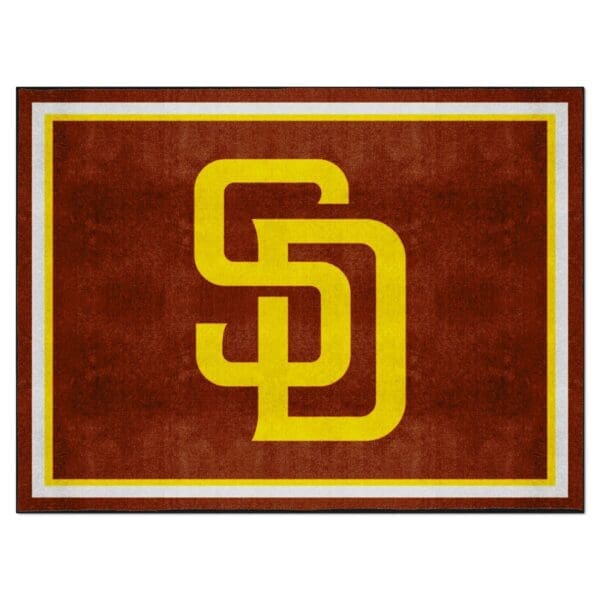 San Diego Padres 8ft. x 10 ft. Plush Area Rug 1 scaled