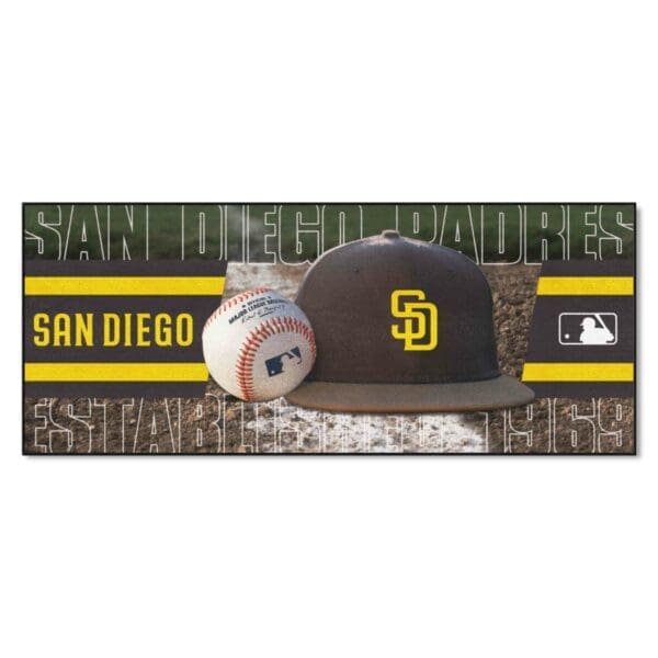 San Diego Padres Baseball Runner Rug 30in. x 72in 1 scaled