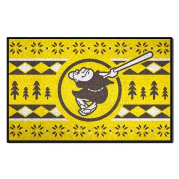 San Diego Padres Holiday Sweater Starter Mat Accent Rug 19in. x 30in 1 1 scaled