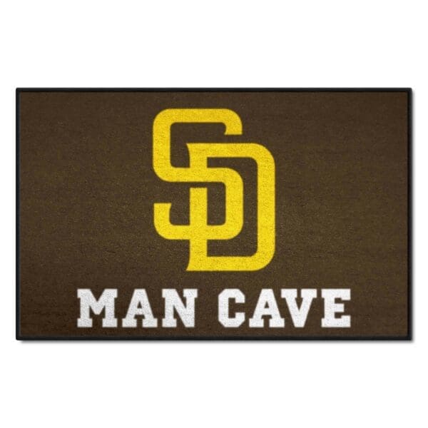 San Diego Padres Man Cave Starter Mat Accent Rug 19in. x 30in 1 scaled